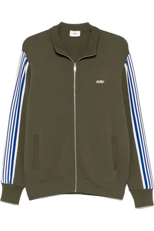 Autry Bluzy, Mężczyzna, brązowy, M, Kurtka Casual Zip-Through Z Dzianiny