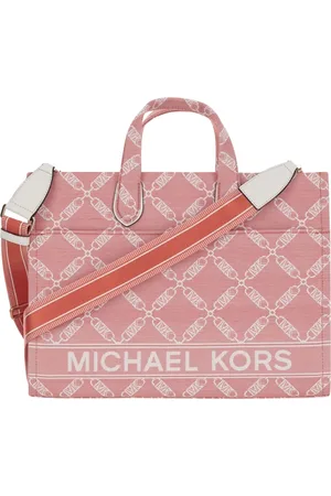 Michael Kors Torebki, Kobieta, Czerwony, ONE SIZE, Bawełna, Torba na ramię z logo - płótno