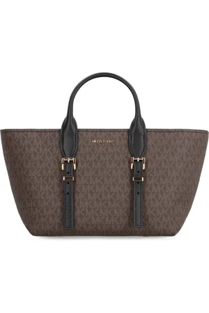 Michael Kors Torebki, Kobieta, brązowy, ONE SIZE, Poliester, Torebka Logo Coated z Pasem na Ramie