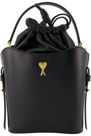 Ami Torebki, Kobieta, Czarny, ONE SIZE, Paris Bucket Bag Wiosna-Lato 2025
