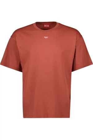 Diesel Koszulki, Mężczyzna, Czerwony, M, Pomarańczowy T-Boxt-D Unisex Bawełniany T-shirt