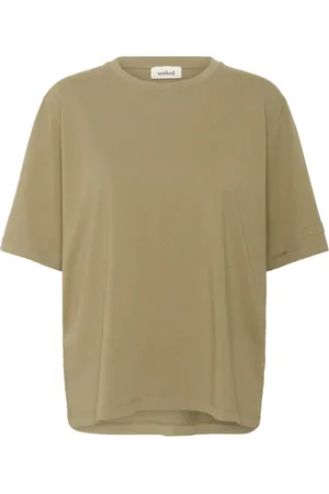 Soaked in Luxury Koszulki, Kobieta, Zielony, XL, Casual Tee z Półrękawami Elmwood