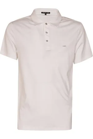 Michael Kors Koszulki, Mężczyzna, Biały, M, Bawełna, Stylowa koszulka polo