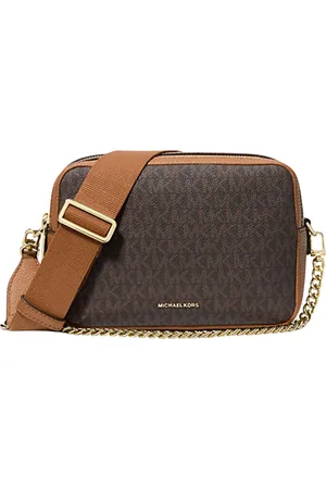 Michael Kors Torebki, Kobieta, brązowy, ONE SIZE, Bawełna, Torebka na ramię Bryant Medium Signature Logo