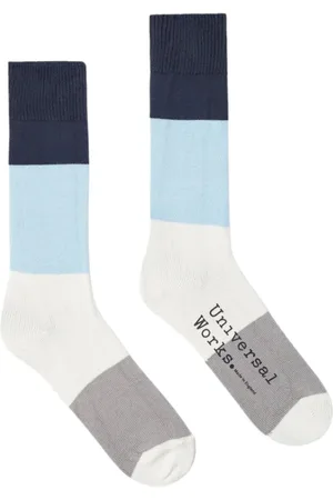 Universal Works Bielizna, unisex, Wielobarwność, L, Pasujące skarpety dla odważnego stylu