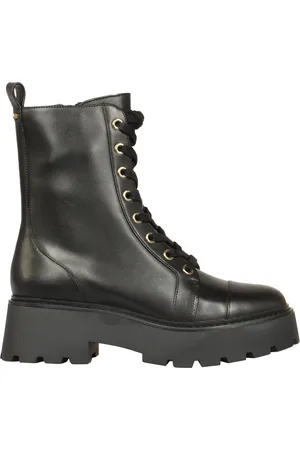 Michael Kors Buty, Kobieta, Czarny, 37 1/2 EU, Skóra, Botki Blake na sznurówki