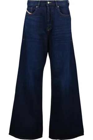 Diesel Jeansy, Kobieta, Niebieski, W26 L28, Dzwony 1996 Niebieskie Surowe