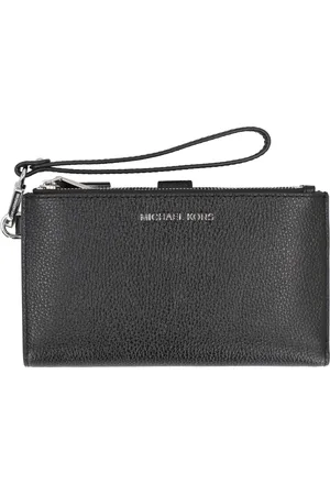 Michael Kors Akcesoria, Kobieta, Czarny, ONE SIZE, Skóra, Portfel ze skóry o fakturze ziarnistej