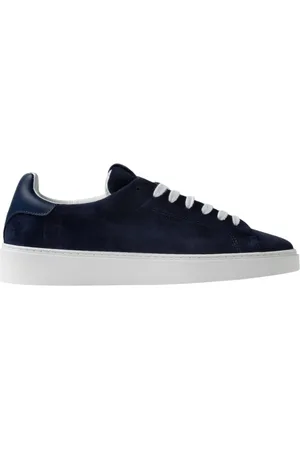 D.A.T.E. Buty, Mężczyzna, Niebieski, 43 EU, Zamsz, Niebieskie Zamszowe Sneakersy Styl Levante