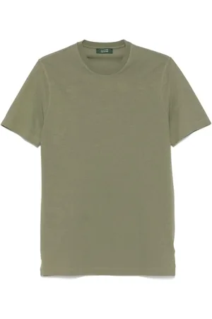 ZANONE Koszulki, Mężczyzna, Zielony, M, Casual T-shirt Z4115