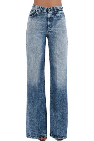 Dondup Jeansy, Kobieta, Niebieski, W28, Jeansyy Wide Leg Model Amber