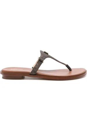 Michael Kors Buty, Kobieta, brązowy, 38 1/2 EU, Brązowe płaskie klapki japonki