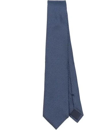 corneliani Akcesoria, Mężczyzna, Niebieski, ONE SIZE, Granatowy Samozawiązujący Punktowa Krawat