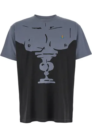 Vivienne Westwood Koszulki, Mężczyzna, Szary, M, Koszulki i Pola z Haftem Logo