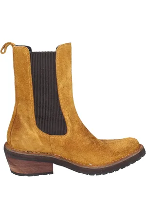 Moma Buty, Kobieta, brązowy, 37 EU, Zamsz, Vintage Zamszowe Botki