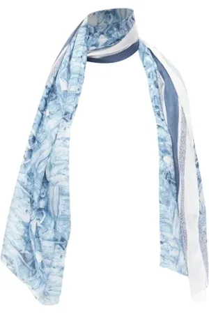 Dior Pre-owned, Kobieta, Niebieski, ONE SIZE, Bawełna, Pre-owned Cotton scarves