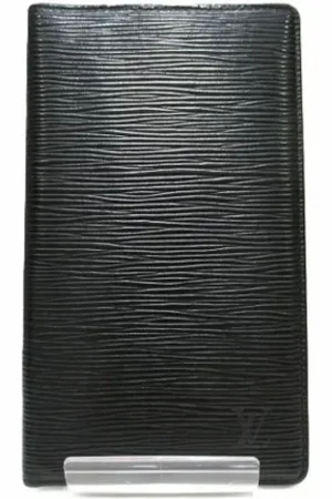 LOUIS VUITTON Pre-owned, Mężczyzna, Czarny, ONE SIZE, Skóra, Pre-owned skórzane portfele