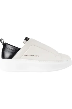 Alexander Smith Buty, Kobieta, Biały, 41 EU, Wembley Slip-On Kobieta Biały Czarny