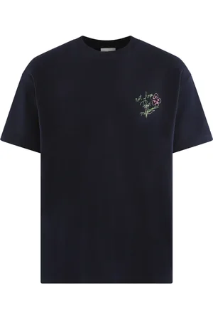 Drôle de Monsieur Koszulki, Mężczyzna, Niebieski, XL, Męski T-shirt ze Sloganiem Szkic