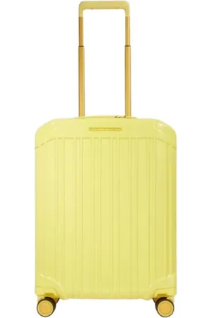 Piquadro Walizki, unisex, Żółty, ONE SIZE, Żółta Walizka Konstrukcja Pionowa Zamek TSA