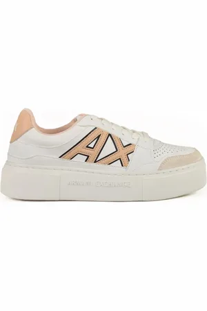 Armani Exchange Buty, Kobieta, Biały, 40 EU, Sneakers - Guma Podeszwa - Model Sneakera