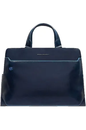 Piquadro Torebki, unisex, Niebieski, ONE SIZE, Skóra, Niebieska Torba Biznesowa