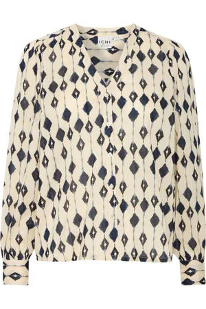 Ichi Bluzki, Kobieta, Wielobarwność, M, Elegancka bluzka Eclipse Ikat