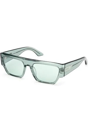 GCDS Akcesoria, unisex, Zielony, 55 MM, Okulary przeciwsłoneczne Model Gd 0064 Kolor 93N