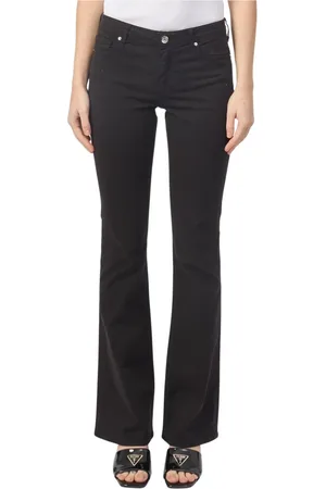 Armani Exchange Jeansy, Kobieta, Czarny, W25, Denim, Czarne Dżinsy Slim Fit Flared