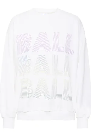 Ball Bluzy, Kobieta, Biały, M, Cool Logo Sweatshirt Blanc De Blanc