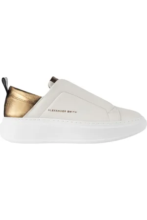 Alexander Smith Buty, Kobieta, Biały, 41 EU, Wembley Slip-On Kobieta Biały Brąz