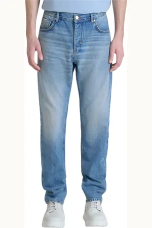 Antony Morato Jeansy, Mężczyzna, Niebieski, W34, Denim, Regularny prosty fason jeansów
