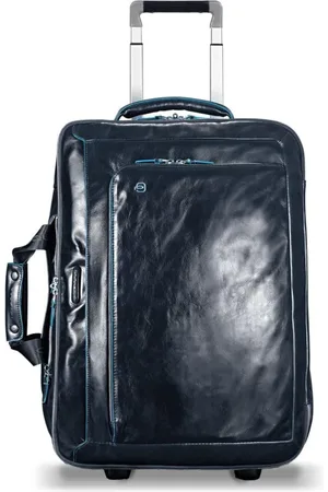 Piquadro Walizki, unisex, Niebieski, ONE SIZE, Skóra, Niebieski Kwadratowy Walizka