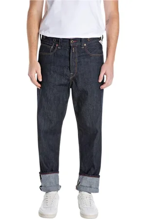 Replay Jeansy, Mężczyzna, Czarny, W36, Luźne jeansy Basic
