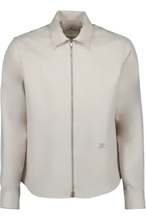 Courrèges Kurtki, Mężczyzna, Szary, S, Klasyczna Kurtka Z Suwakiem Twill