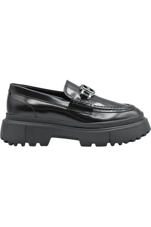 Hogan Buty, Kobieta, Czarny, 40 EU, Czarne Buty na Sznurowadła dla Kobiet