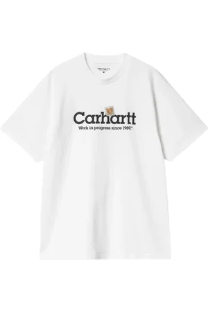 Carhartt Koszulki, Mężczyzna, Biały, M, Luźny Bawełniany T-shirt