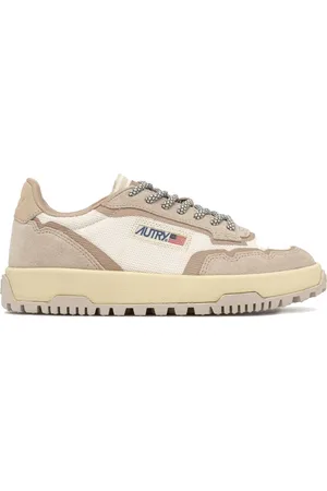 Autry Buty, Mężczyzna, Beżowy, 36 EU, Zamsz, Wildpace Niskie Zamszowe Sneakersy Białe
