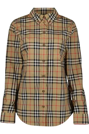 Burberry Bluzki, Kobieta, Beżowy, M, Koszula Vintage Check Lapwing