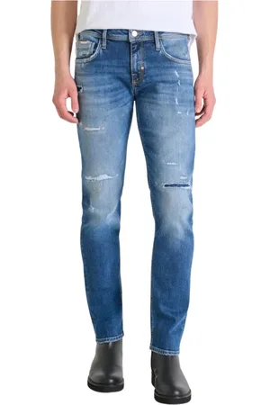 Antony Morato Jeansy, Mężczyzna, Niebieski, W33, Denim, Wygodne dżinsy o zwężanym kroju
