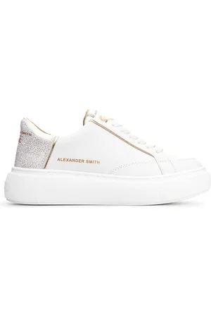 Alexander Smith Buty, Kobieta, Biały, 40 EU, Poliester, Eco-Greenwich Kobieta Biały Jasny Złoto