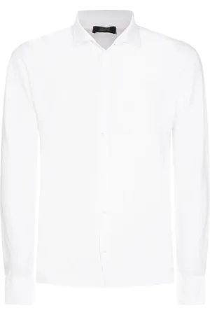 ZANONE Koszule, Mężczyzna, Biały, 2XL, Biała Koszula Klasyczny Styl
