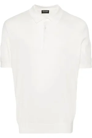 Ermenegildo Zegna Koszulki, Mężczyzna, Biały, S, 001C Polo Shirt