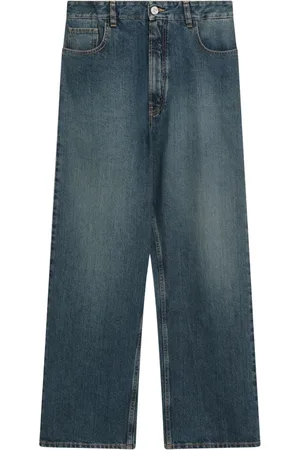 Alaïa Jeansy, Kobieta, Niebieski, M, Denim, Regular Fit Denim Jeansy