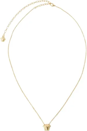 VERSACE Akcesoria, Kobieta, Żółty, ONE SIZE, Naszyjnik Meduzy - Metal - Złoto