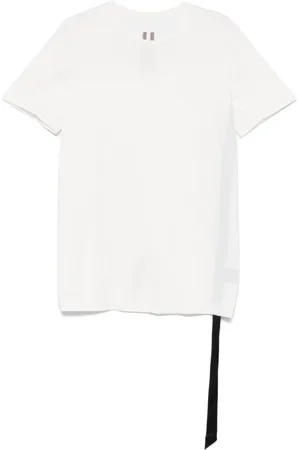 Rick Owens Koszulki, Mężczyzna, Biały, S, Białe T-shirty i Pola