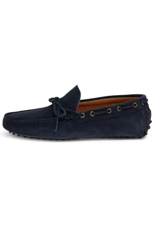 Boggi Milano Buty, Mężczyzna, Niebieski, 42 EU, Zamsz, Wind Mokasyny z zamszowej skóry