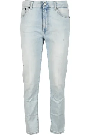 Dondup Jeansy, Kobieta, Niebieski, W25, Dżinsy Slim Fit z zamknięciem na zamek błyskawiczny