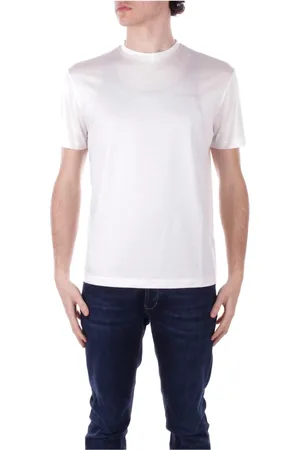 John Richmond Koszulki, Mężczyzna, Biały, L, Bawełna, T-shirty i Pola Beżowe z Logo Front