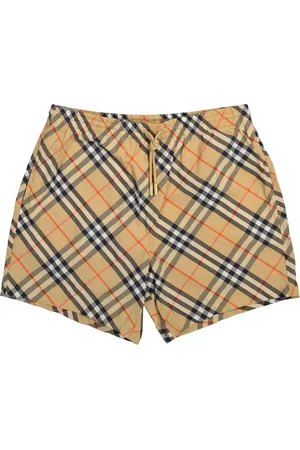 Burberry Szorty, Mężczyzna, Beżowy, M, Nylon, Vintage Check Szorty Kąpielowe